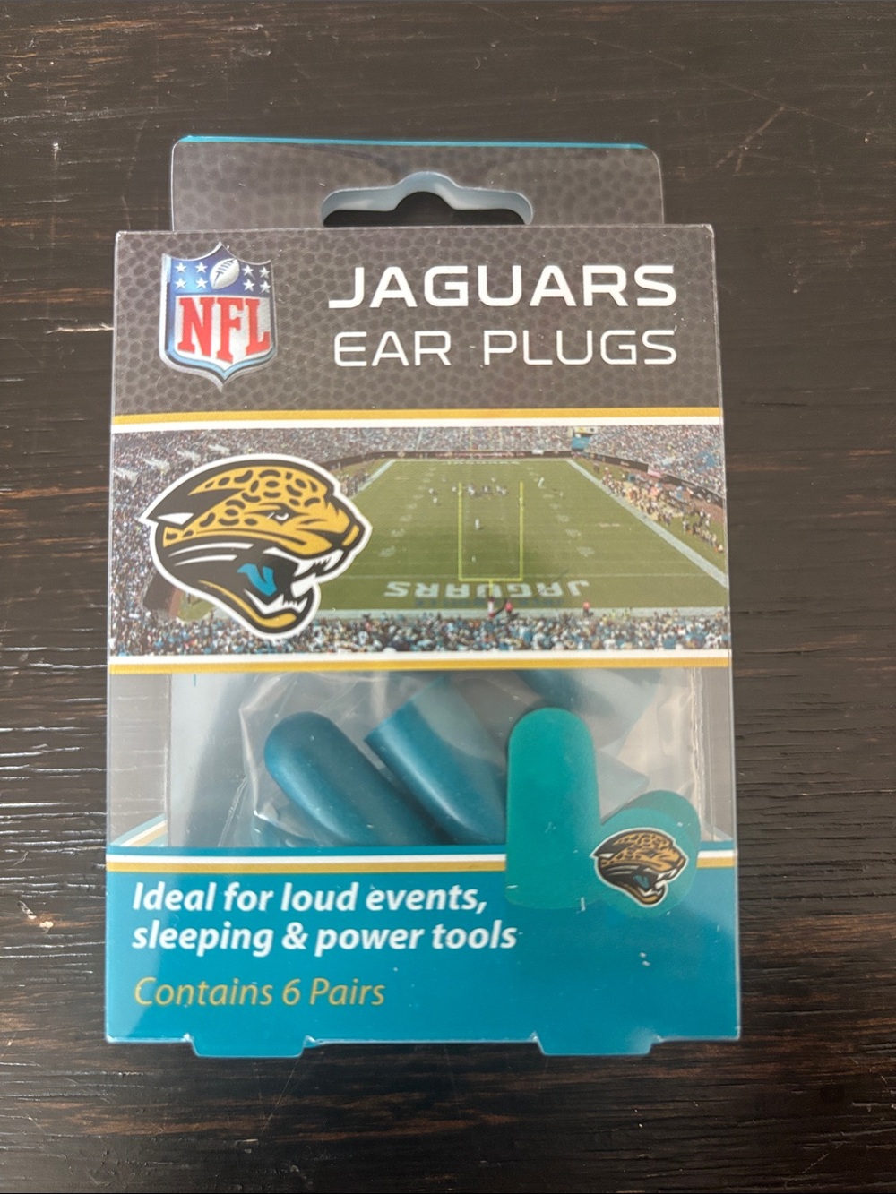 NFL Jaguars Ear Plugs - Teal and Light Blue